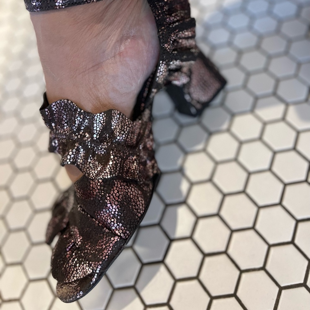 Zara leather heels